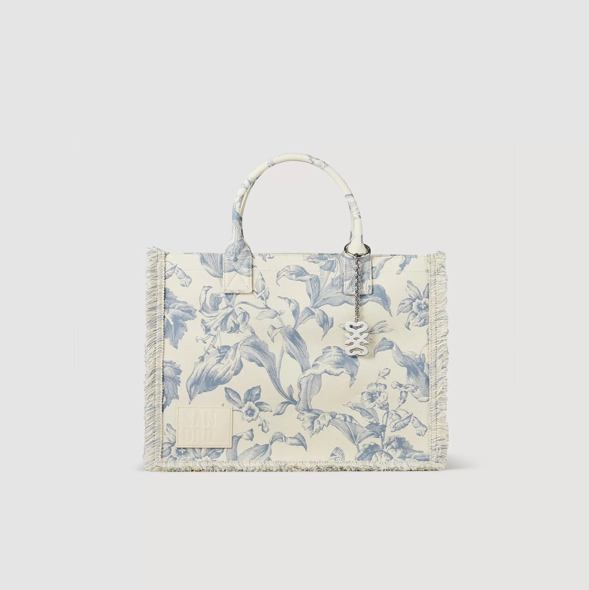 Mujer Sandro Paris Bolsos Tote<Bolso Kasbah De Toile De Jouy