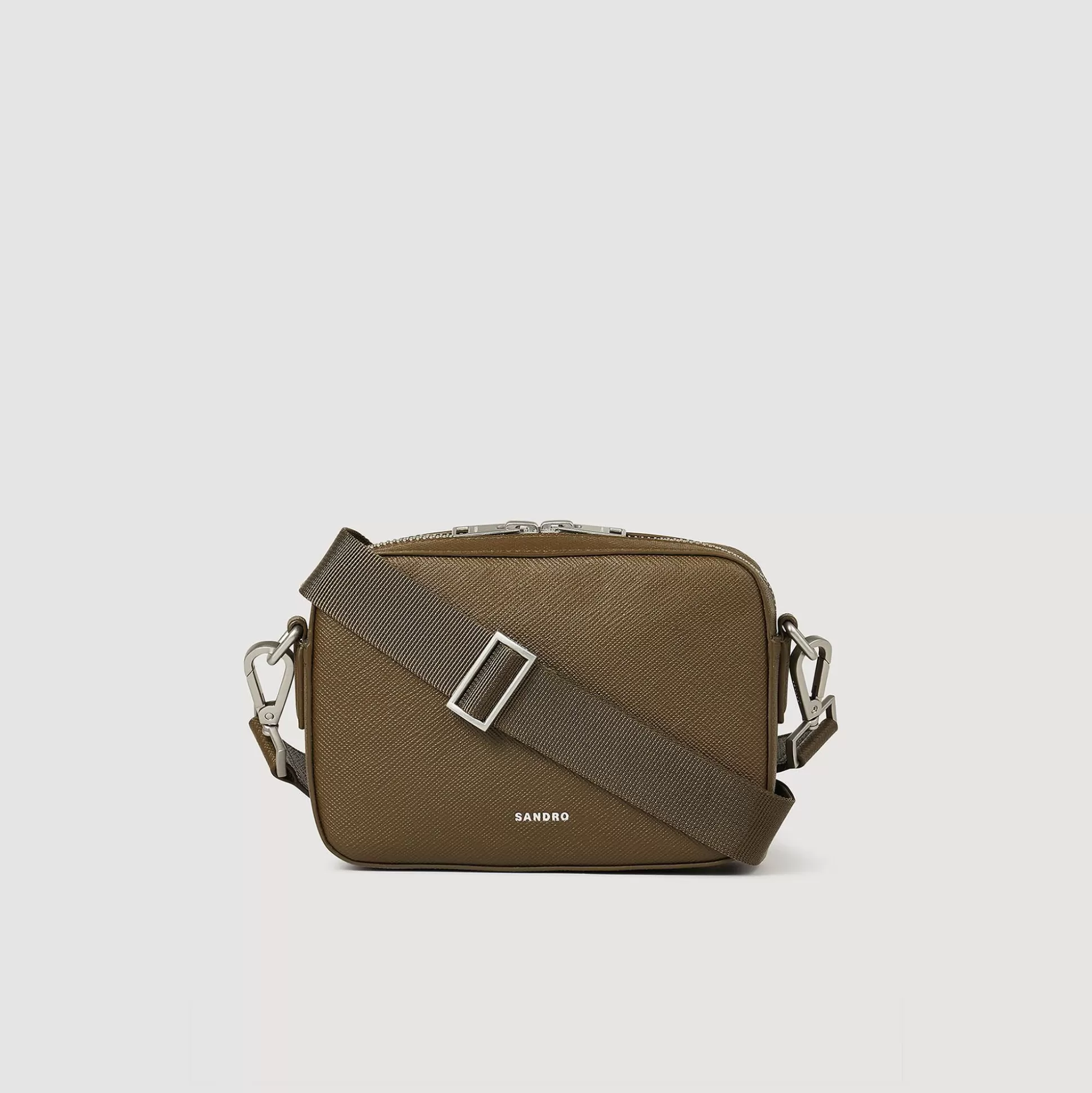 Hombre Sandro Paris Minibolsos<Bolso Pequeno De Cuero Saffiano