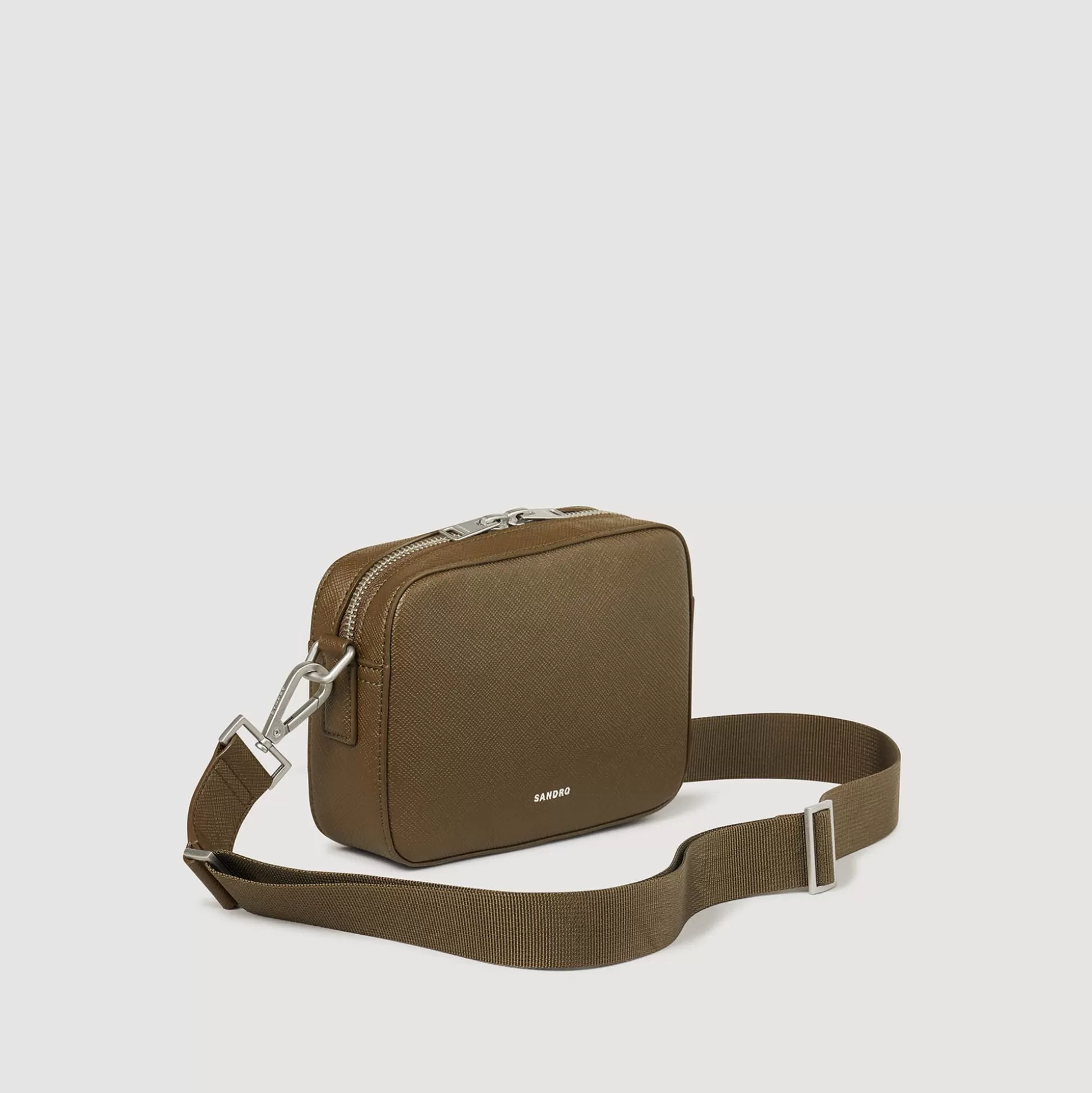 Hombre Sandro Paris Minibolsos<Bolso Pequeno De Cuero Saffiano