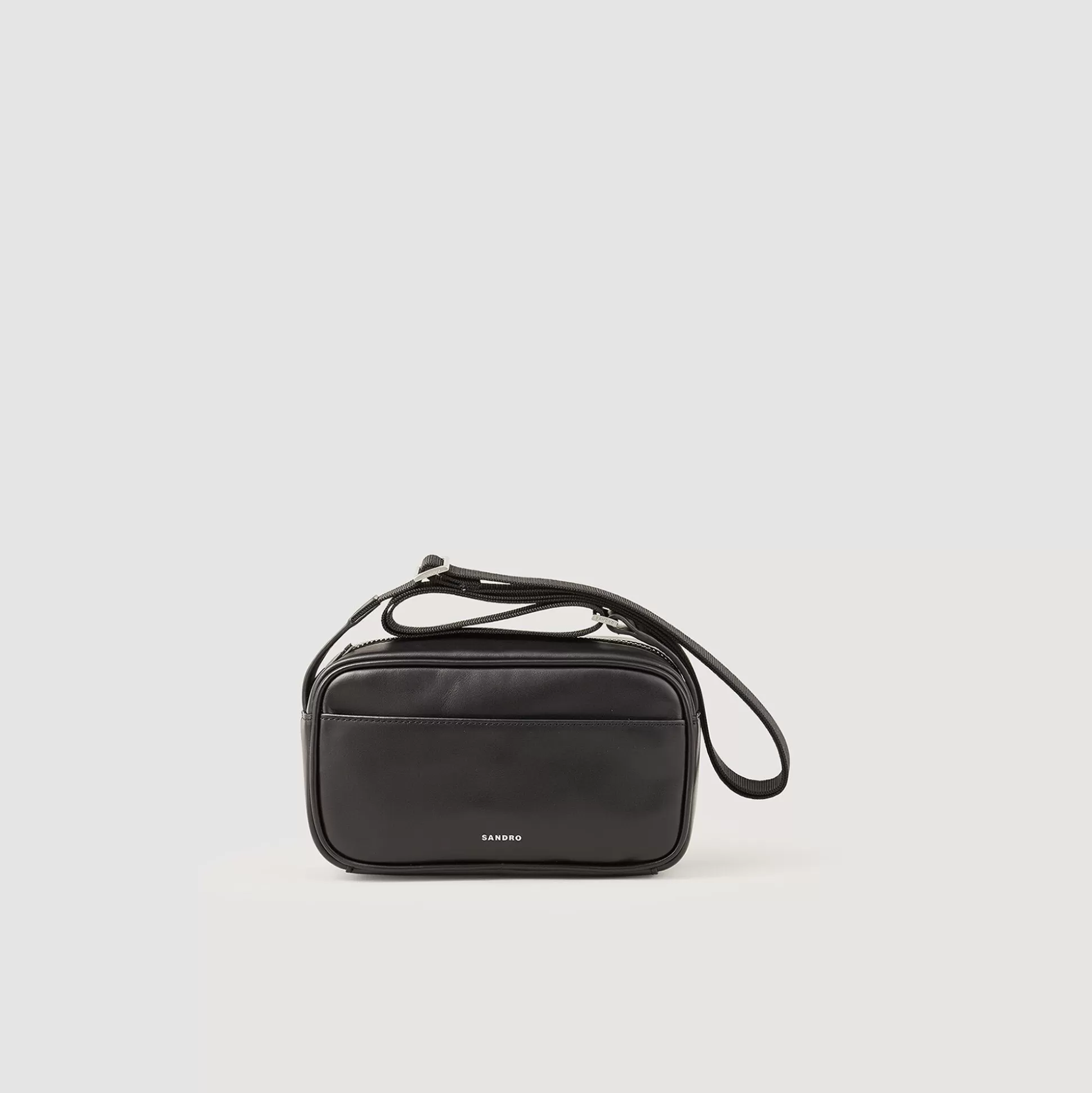 Hombre Sandro Paris Minibolsos<Bolso Pequeno De Piel Lisa