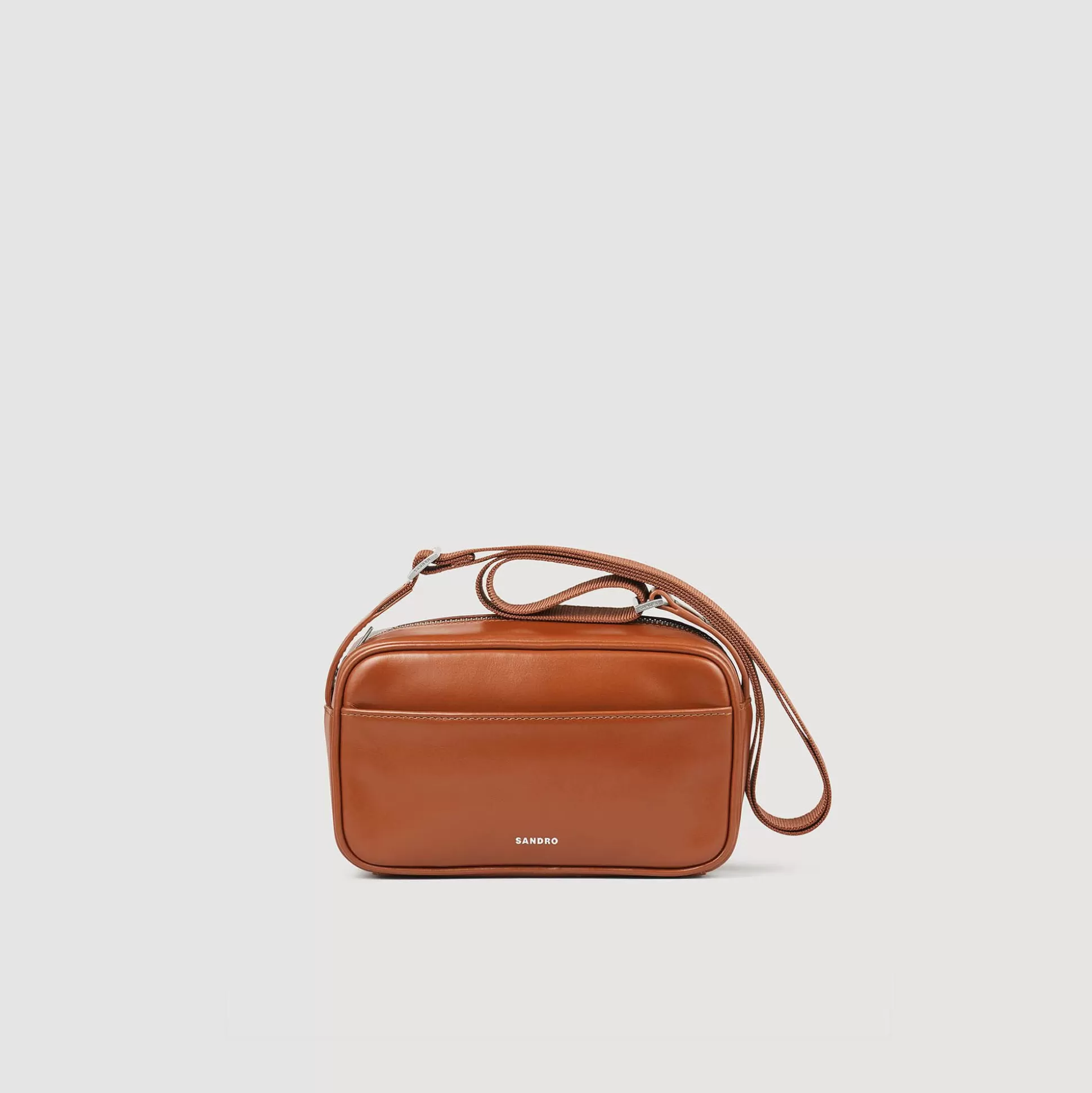 Hombre Sandro Paris Minibolsos<Bolso Pequeno De Piel Lisa