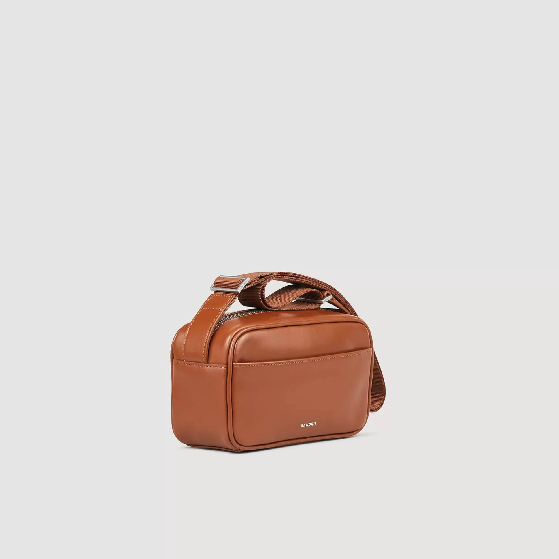 Hombre Sandro Paris Minibolsos<Bolso Pequeno De Piel Lisa