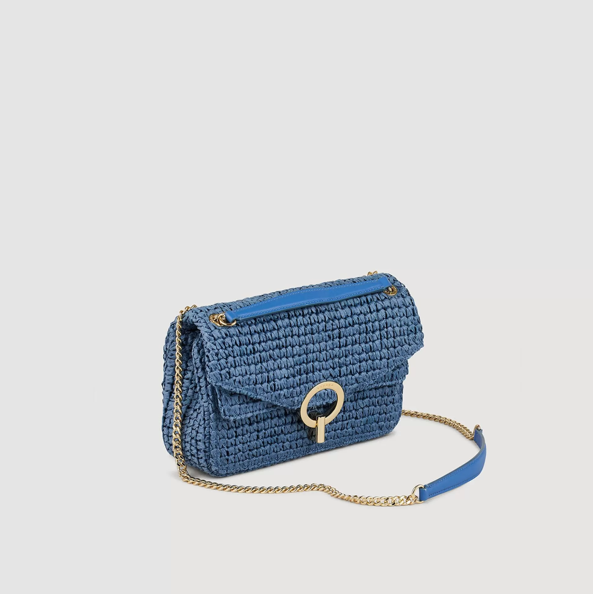 Mujer Sandro Paris Bolsos De Hombro<Bolso Yza De Rafia