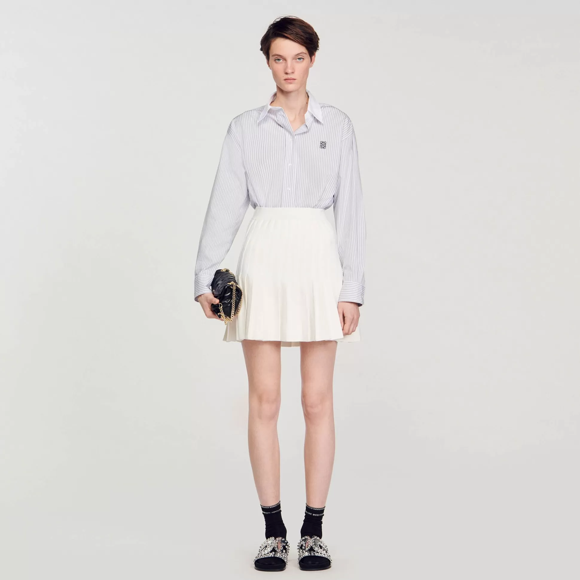 Mujer Sandro Paris Faldas & Shorts<Falda Plisada