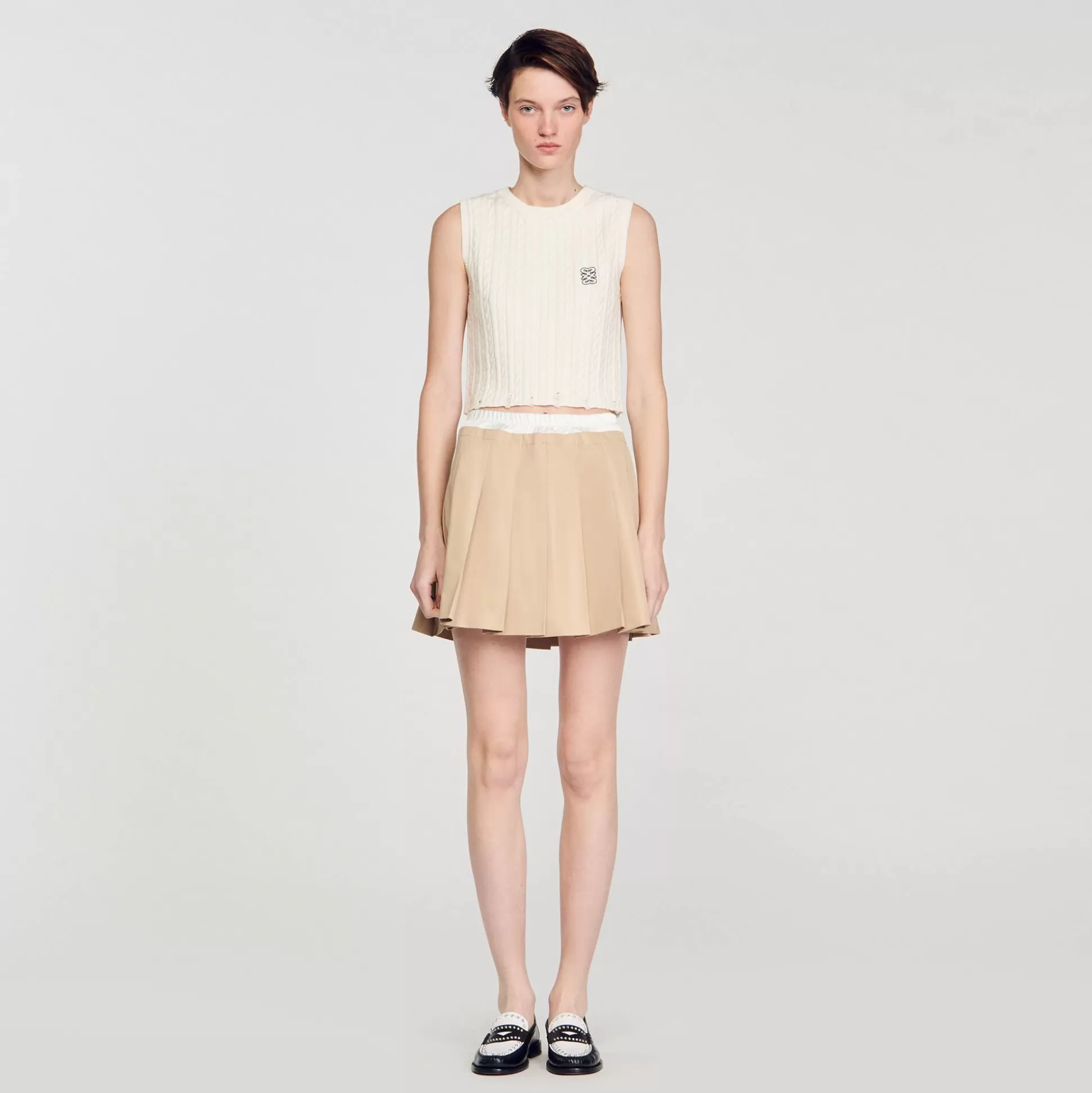 Mujer Sandro Paris Faldas & Shorts<Falda Plisada