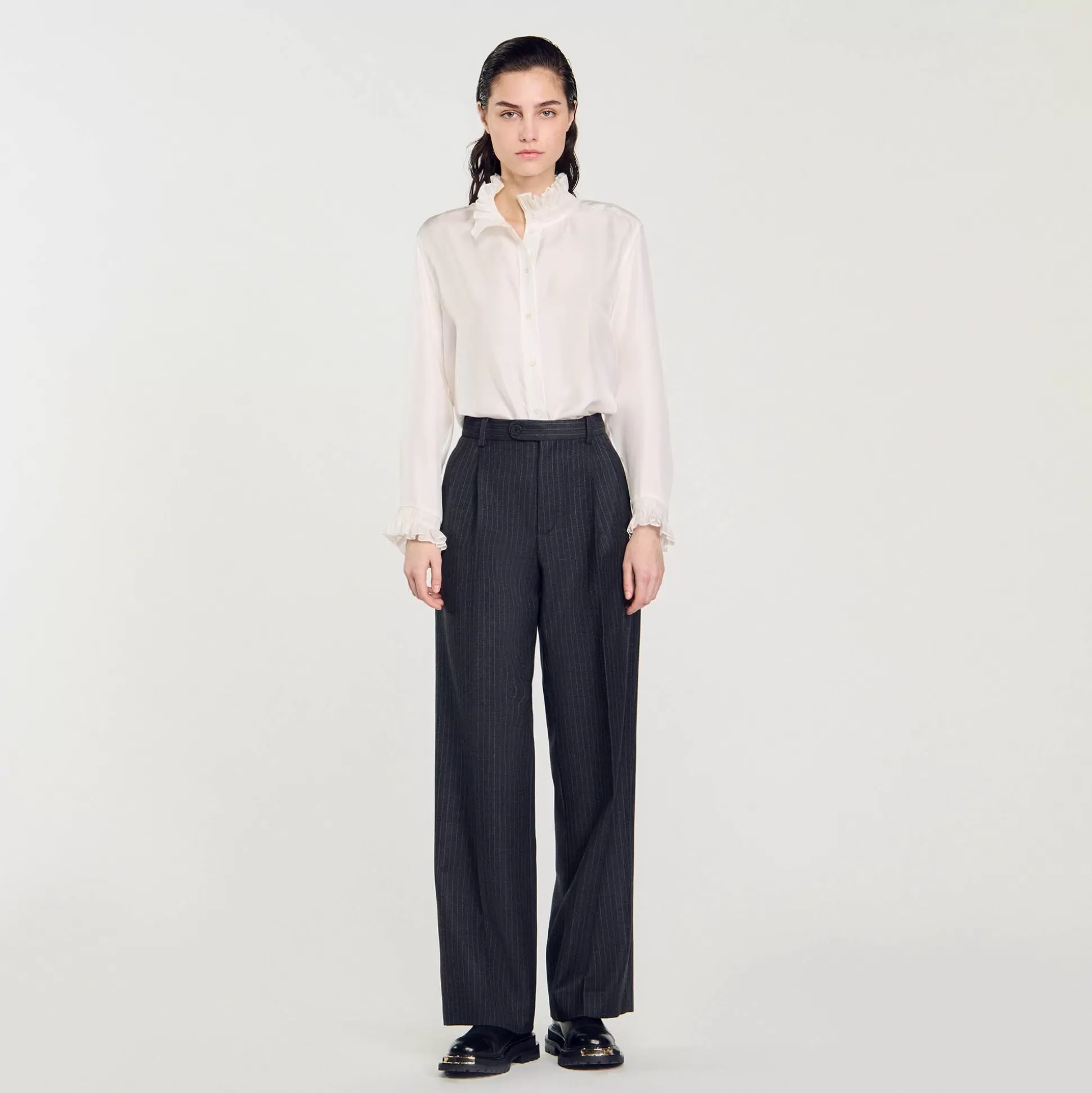 Mujer Sandro Paris Trajes<Pantalon De Lana