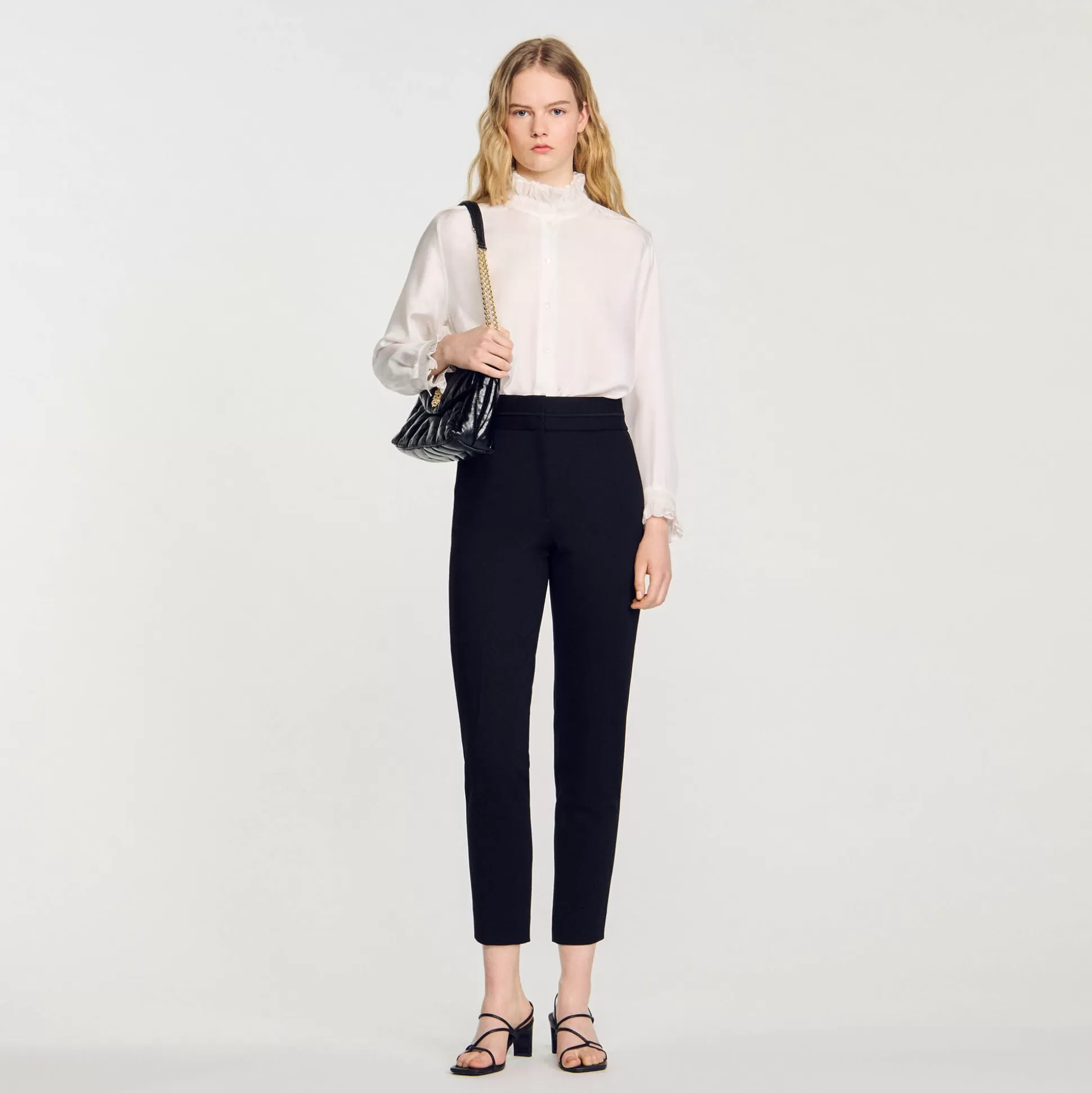 Mujer Sandro Paris Pantalones<Pantalon Recto