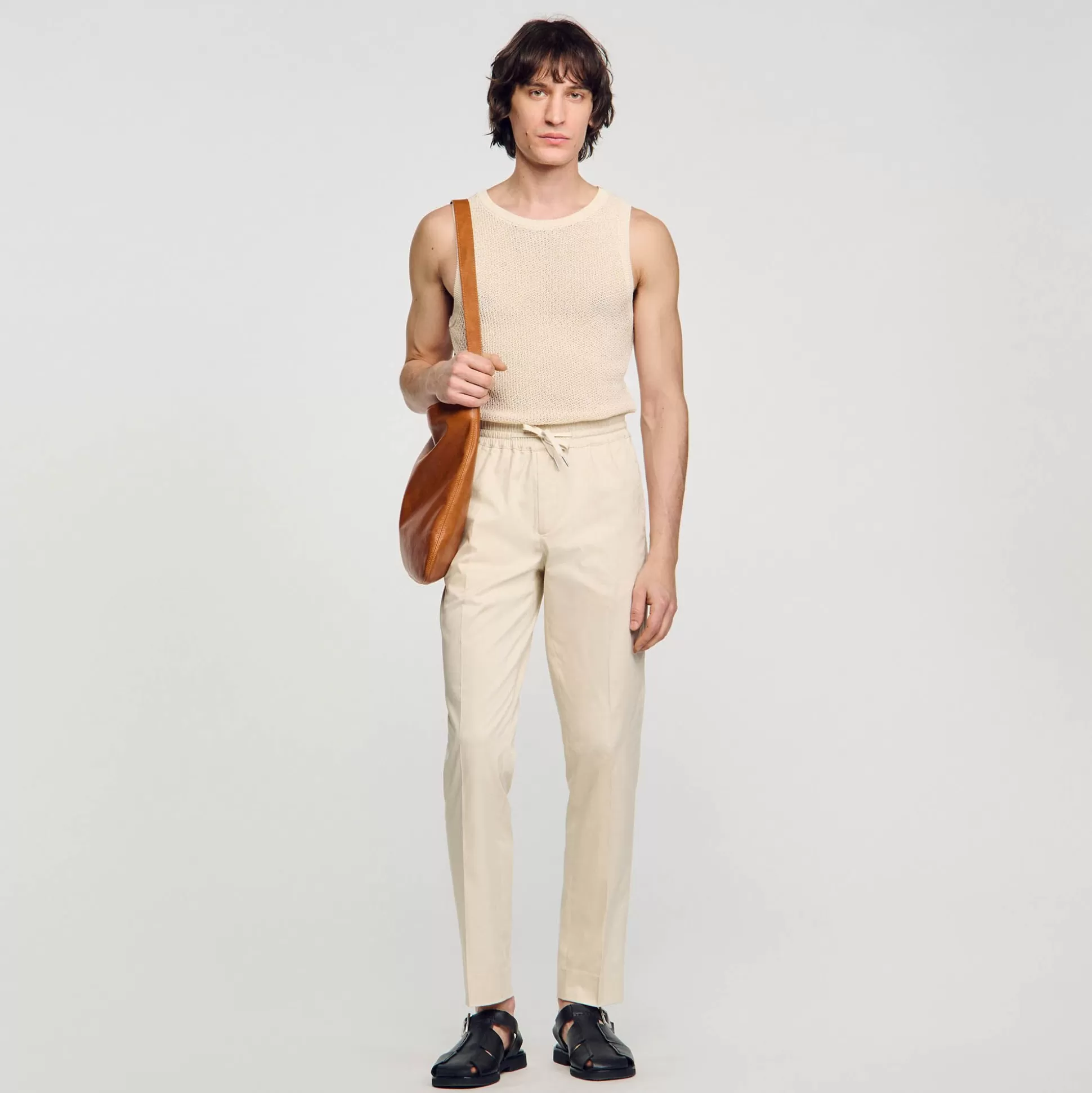 Hombre Sandro Paris Pantalones & Bermudas<Pantalon Recto Elastico