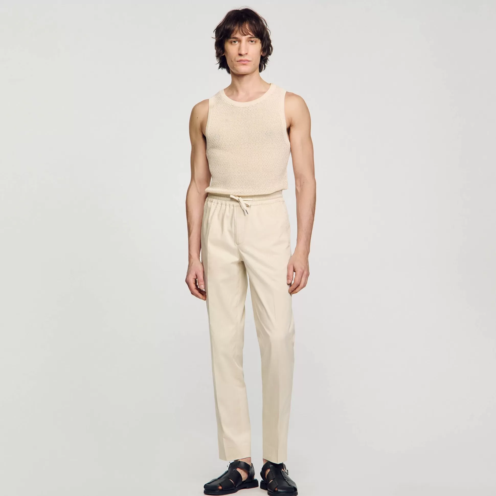 Hombre Sandro Paris Pantalones & Bermudas<Pantalon Recto Elastico