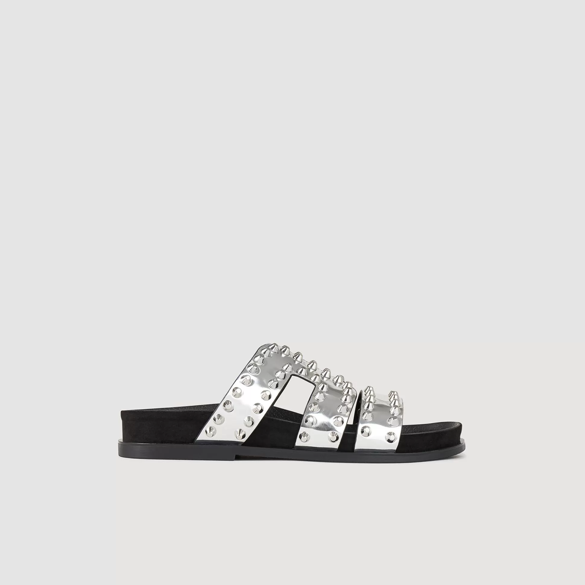 Mujer Sandro Paris Sandalias<Sandalias Planas Con Remaches