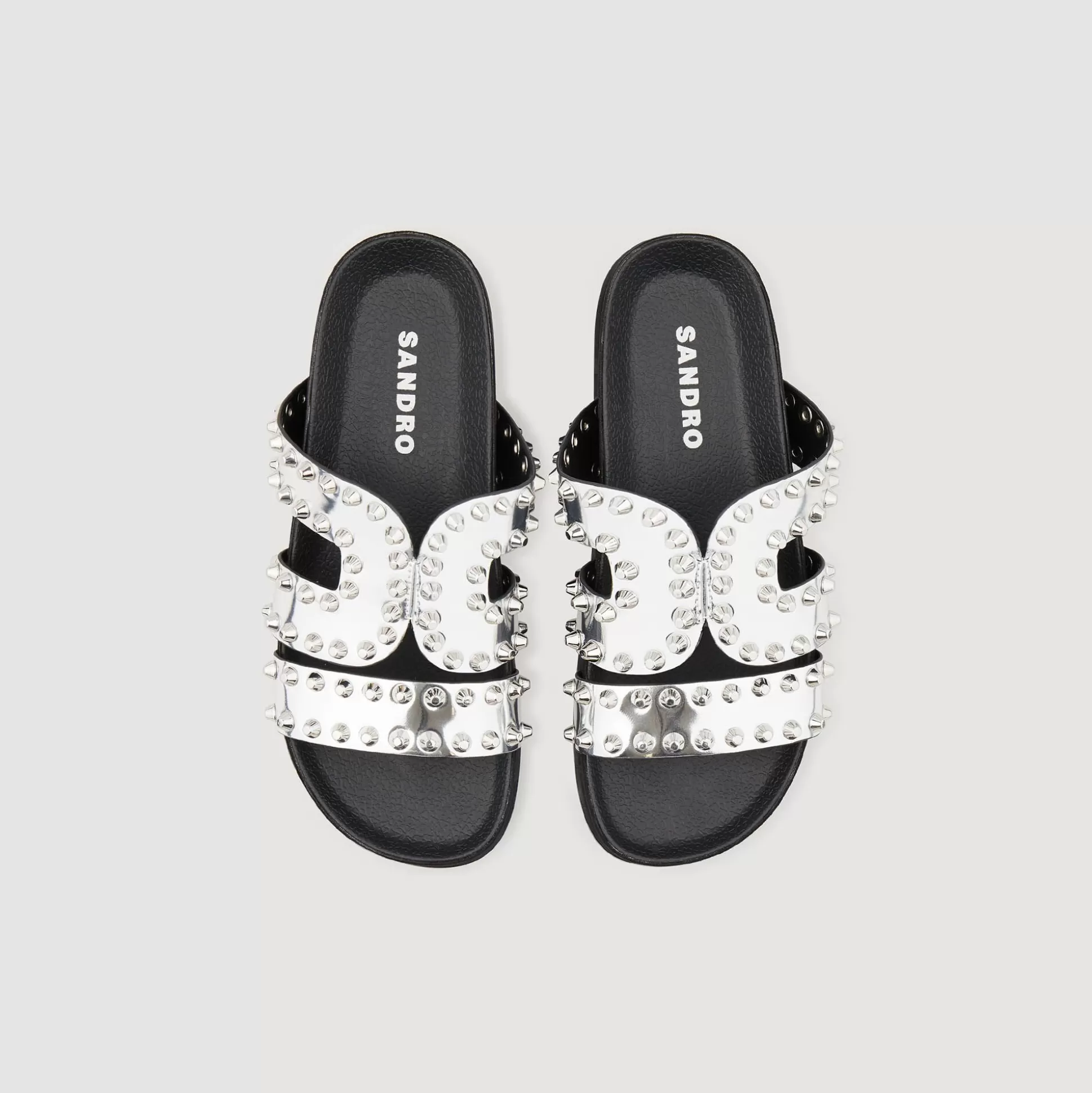 Mujer Sandro Paris Sandalias<Sandalias Planas Con Remaches