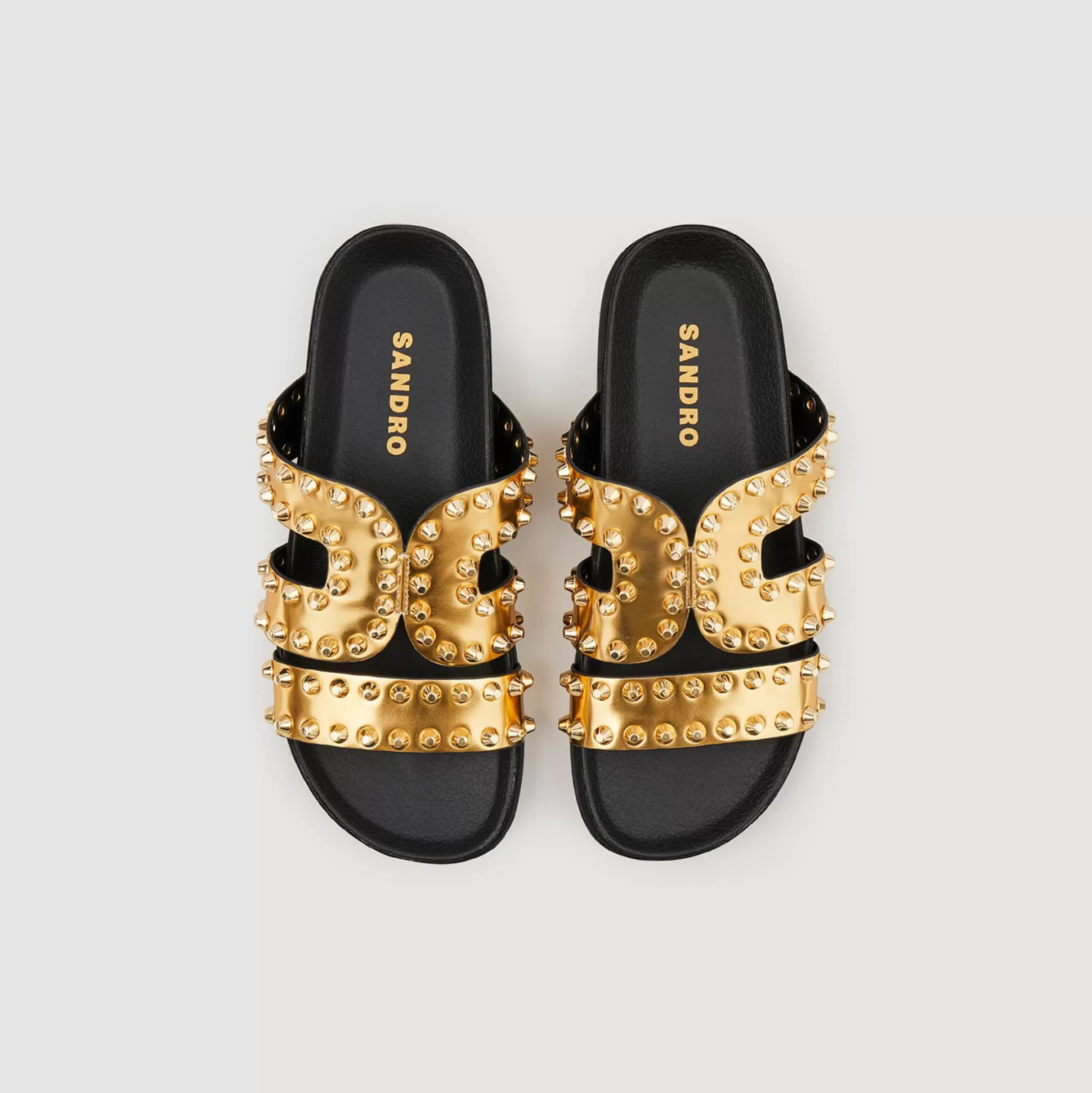 Mujer Sandro Paris Sandalias<Sandalias Planas Con Remaches